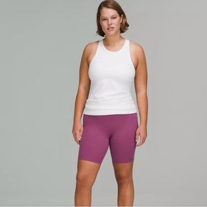 Lululemon Hip Length Razorback Tank- size 14, white *NEW*